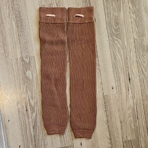 Lunya Pima Cozy Leg Warmer Walnut